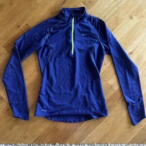 Nike Dri-FIT Purple and Lime Running Top